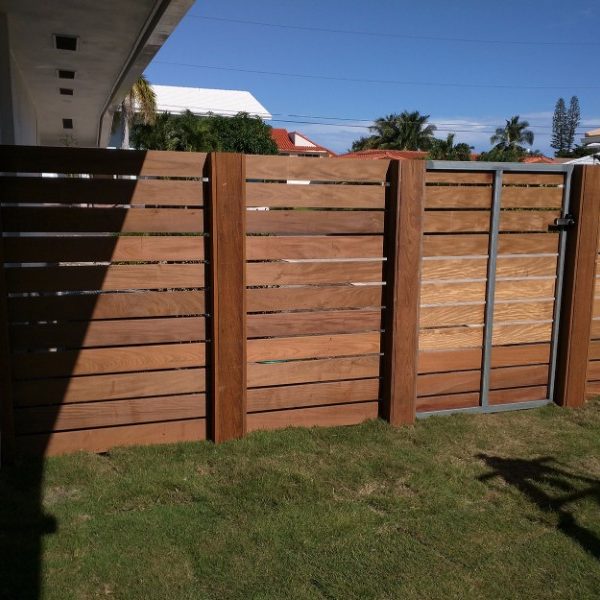 nice garden fence on grass