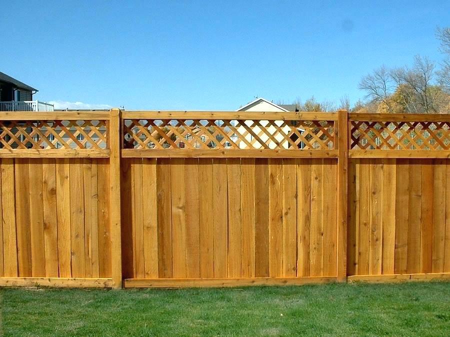 wood fence residential
